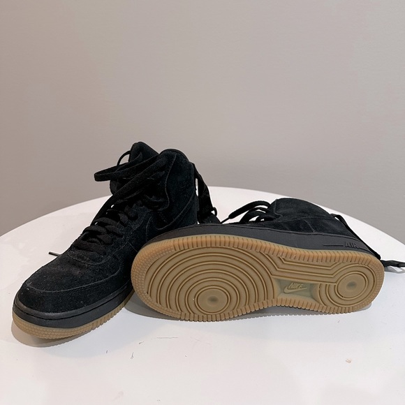 black suede air force 1 high top